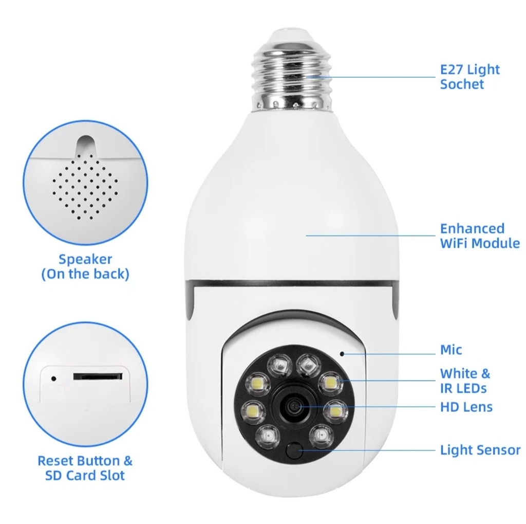 CAMERA LIGHT BULB KERUI
