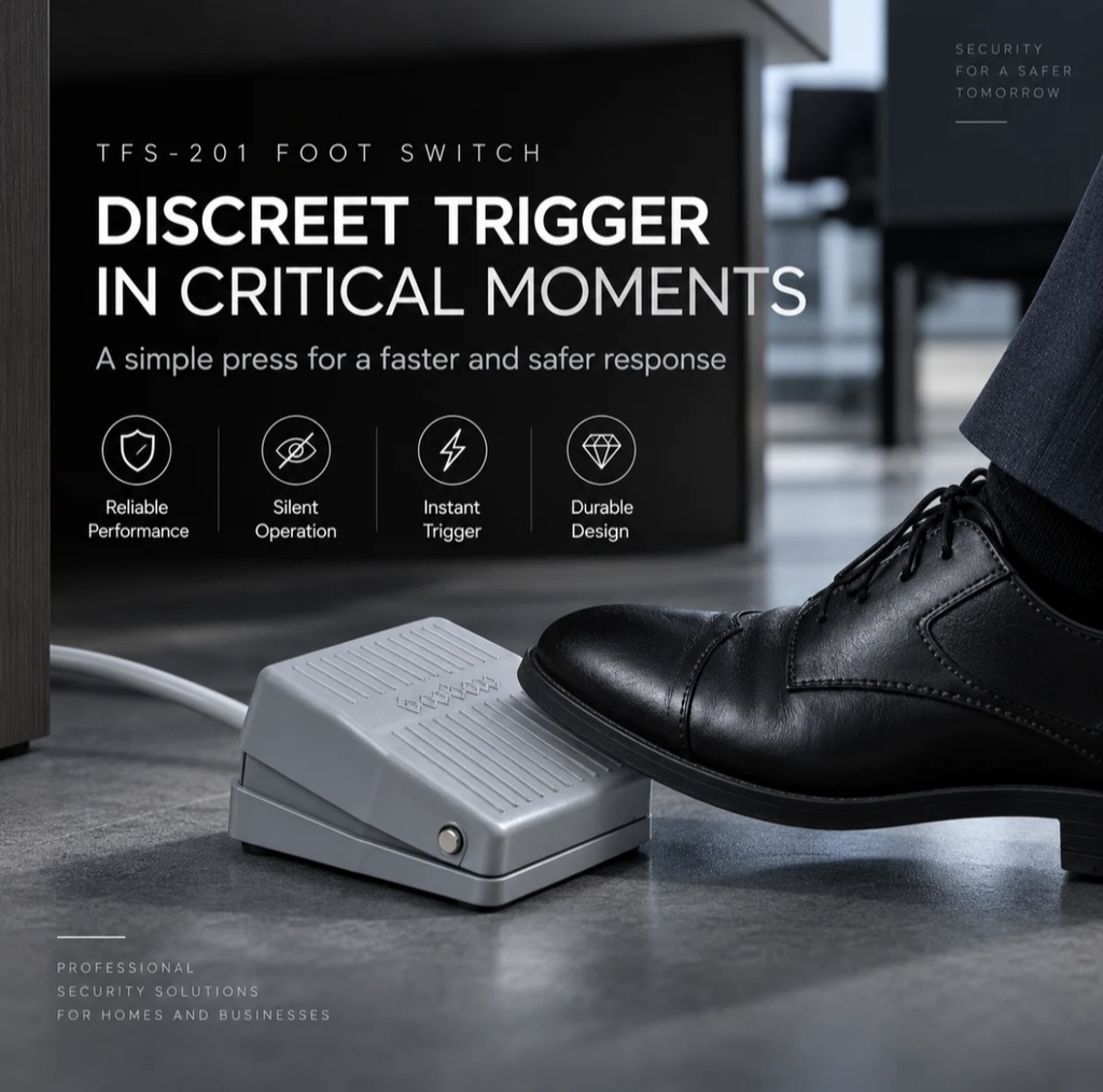 Alarm trigger foot switch