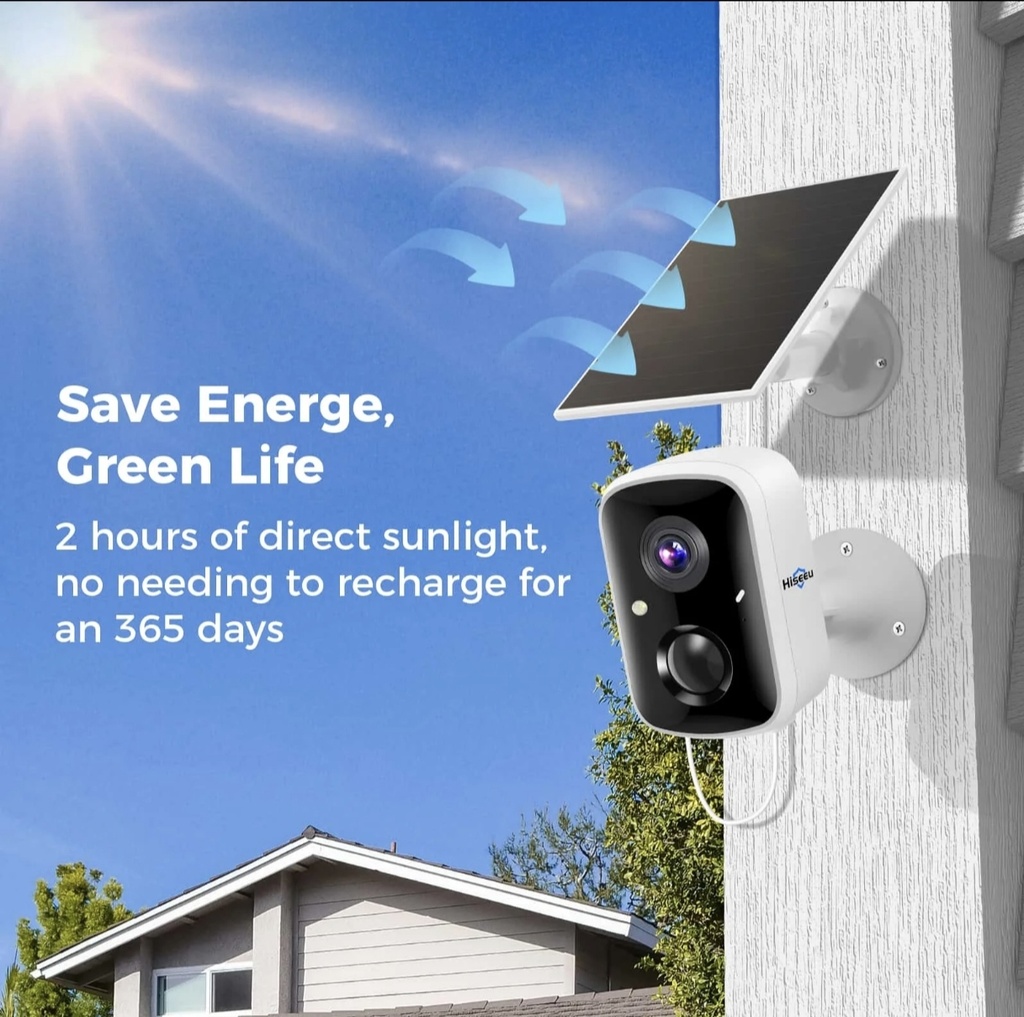 CAMERA SOLAR WIFI HISEEU